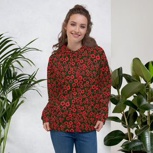 Red Roses Unisex Hoodie by John A. Conroy