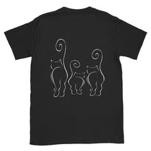 CATS SILHOUETTES Black Short-Sleeve Unisex T-Shirt - COOOL CATS
