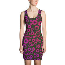 Red violet Roses Sublimation Cut & Sew Dress by John A. Conroy