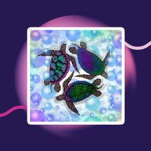 TURTLES CIRCLE Bubble-free stickers