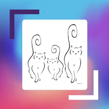 CAT SILHOUETTES Bubble-free stickers