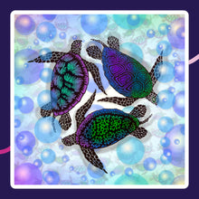 TURTLES CIRCLE Bubble-free stickers