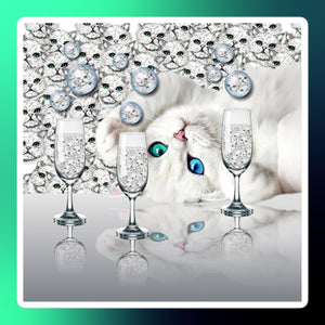ANGORA COCKTAILS CATS Bubble-free stickers