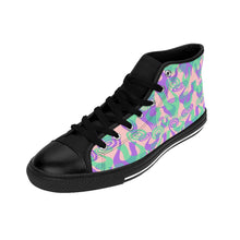 Purple/Green Snooty Layers Designer Women's High-top Sneakers