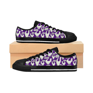 Violet Snooty Cats Women's Sneakers
