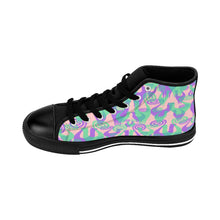 Purple/Green Snooty Layers Designer Women's High-top Sneakers