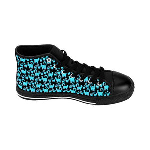 Blue Snobby Cats Women's High-top Sneakers