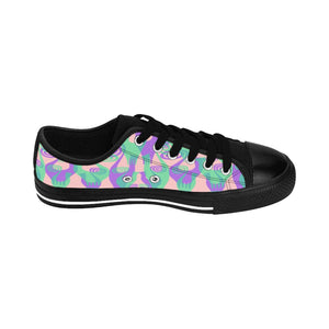 Purple/Green Snooty Layers designer Women's Sneakers