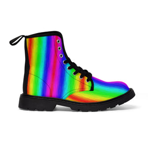 Rainbow Women's Canvas Boots
