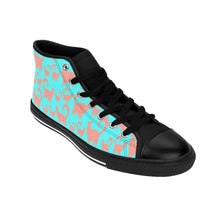Pink & Blue Snobby Cats Women's High-top Sneakers