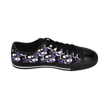 Purple Swirly Cats Women's Sneakers