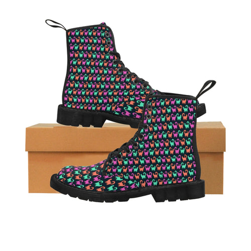 Marching Snobby Cats Women's Canvas Boots