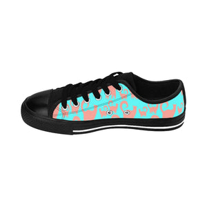 Pink & Blue Snobby Cats Women's Sneakers