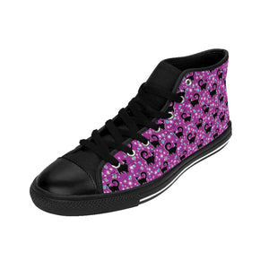 Purple Snooty Cats Cocktails Women's High-top Sneakers