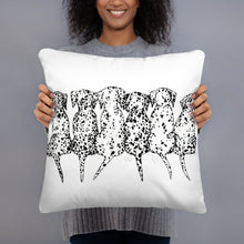 Dalmatians Sitting (front & back) Basic Pillow