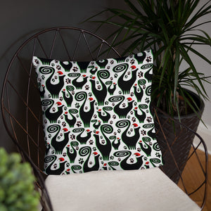 Snooty Xmas Cats Pillow