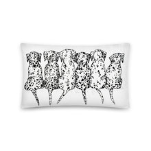 Dalmatians Sitting (front & back) Basic Pillow