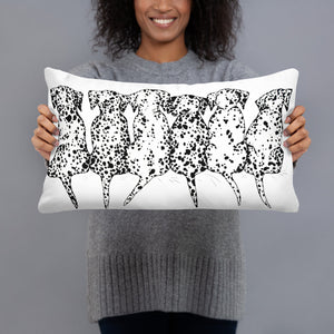 Dalmatians Sitting (front & back) Basic Pillow