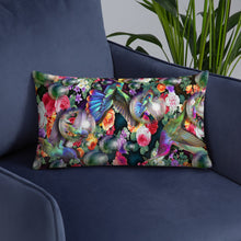 Hummingbirds Flowers Basic Pillow