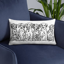 Dalmatians Sitting (front & back) Basic Pillow