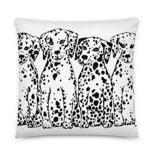 Dalmatians Sitting (front & back) Basic Pillow