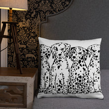 Dalmatians Sitting (front & back) Basic Pillow