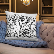 Dalmatians Sitting (front & back) Basic Pillow