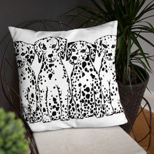 Dalmatians Sitting (front & back) Basic Pillow