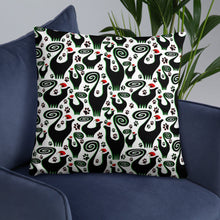 Snooty Xmas Cats Pillow