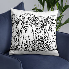 Dalmatians Sitting (front & back) Basic Pillow