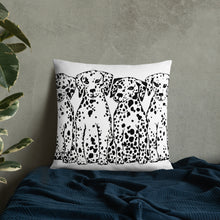 Dalmatians Sitting (front & back) Basic Pillow