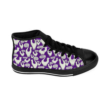 Violet Snooty Cats Women's High-top Sneakers