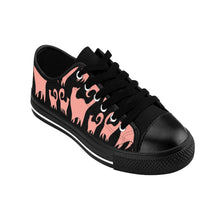 Pink Snobby Cats Pattern Women's Sneakers
