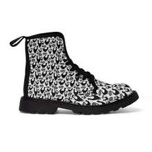 Scattered Snooty Cats Women's Canvas Boots