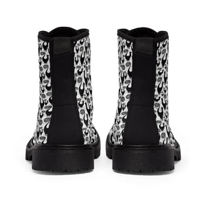 Scattered Snooty Cats Women's Canvas Boots