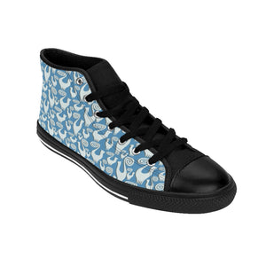 Slate Blue Women's High-top Sneakers