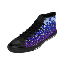 Blue Violet Flowers Women's High-top Sneakers