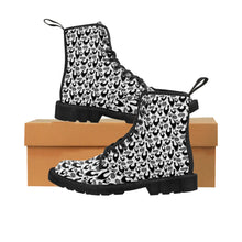 Scattered Snooty Cats Women's Canvas Boots