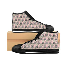 Pink Tribal Cats Women's High-top Sneakers