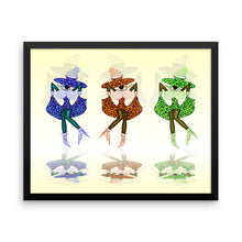 CAN CAN GIRLS Framed poster - COOOL CATS