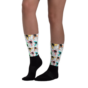 RETRO KITTY COCKTAILS Socks - COOOL CATS