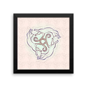 CATS CIRCLE Framed poster - COOOL CATS
