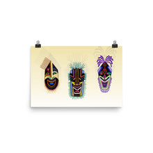TRIBAL MASKS Poster - COOOL CATS