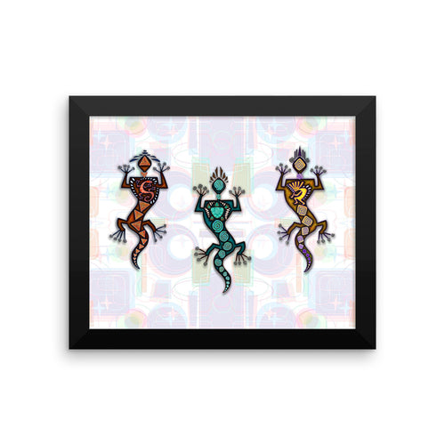 GECKO GUYS Framed poster - COOOL CATS