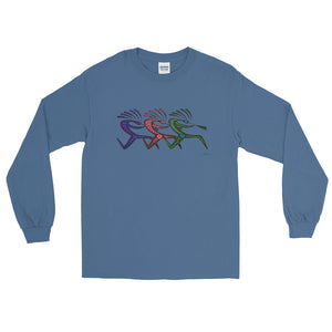 RUNNING KOKOPELLI Long Sleeve T-Shirt - COOOL CATS