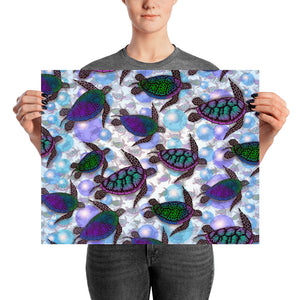 SEA OF TURTLES Poster - COOOL CATS