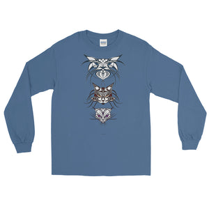 TRIBAL CATS  SPIRITS Long Sleeve T-Shirt - COOOL CATS