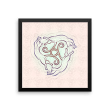 CATS CIRCLE Framed poster - COOOL CATS