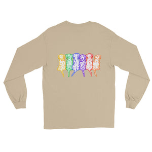 RAINBOW DALMATIANS Long Sleeve T-Shirt - COOOL CATS