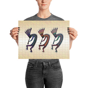 THREE KOKOPELLI Poster - COOOL CATS